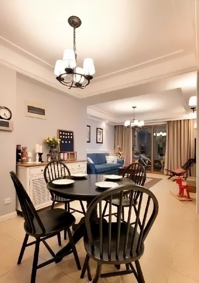 90㎡轻美式装修,10万不到真心实惠,就是主卧和厨房被老婆给毁了