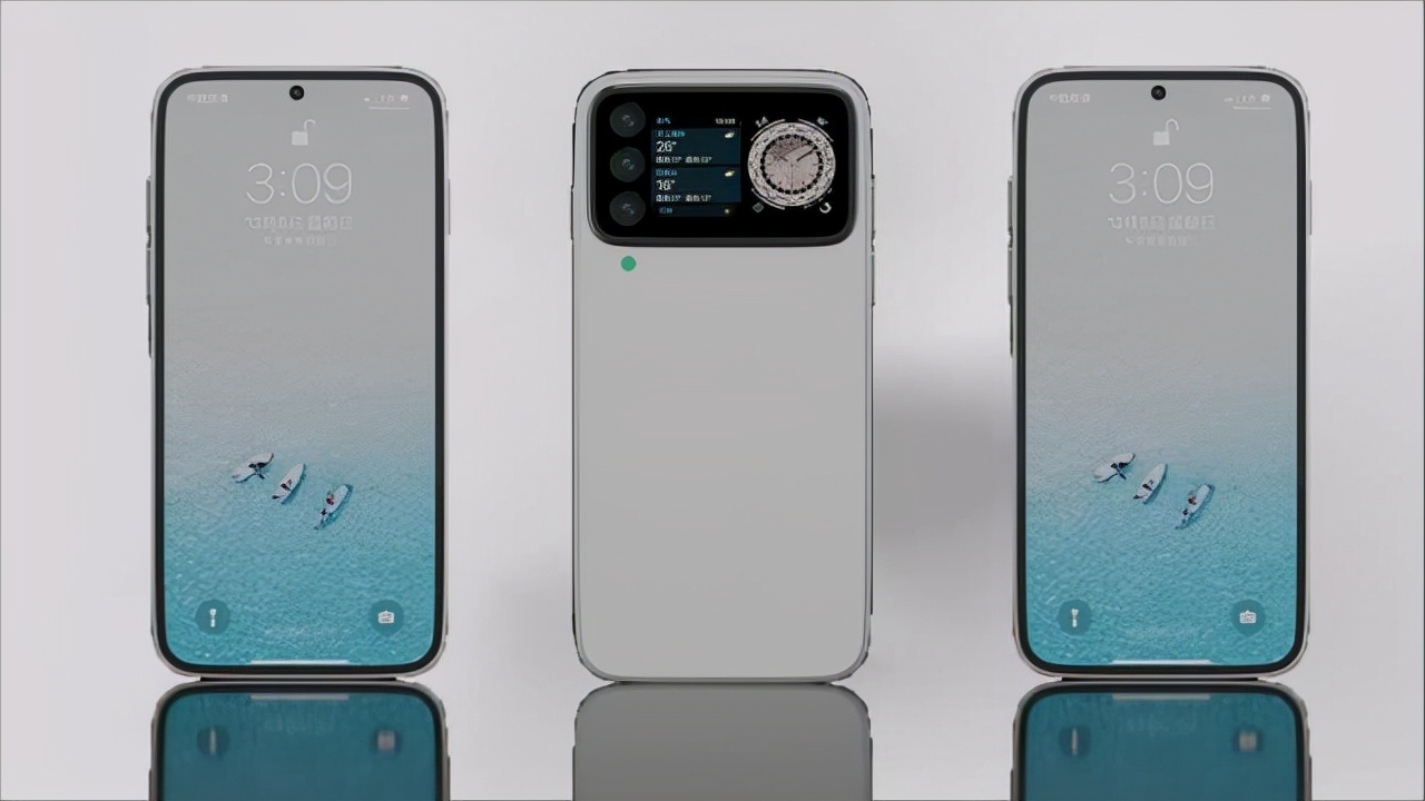 3070ti|iPhone15ProMax概念机：这样的双屏幕才豪横，后置3摄融入2寸副屏