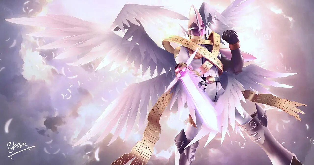 天女兽|《数码宝贝》中神圣天使兽和天女兽谁更强？