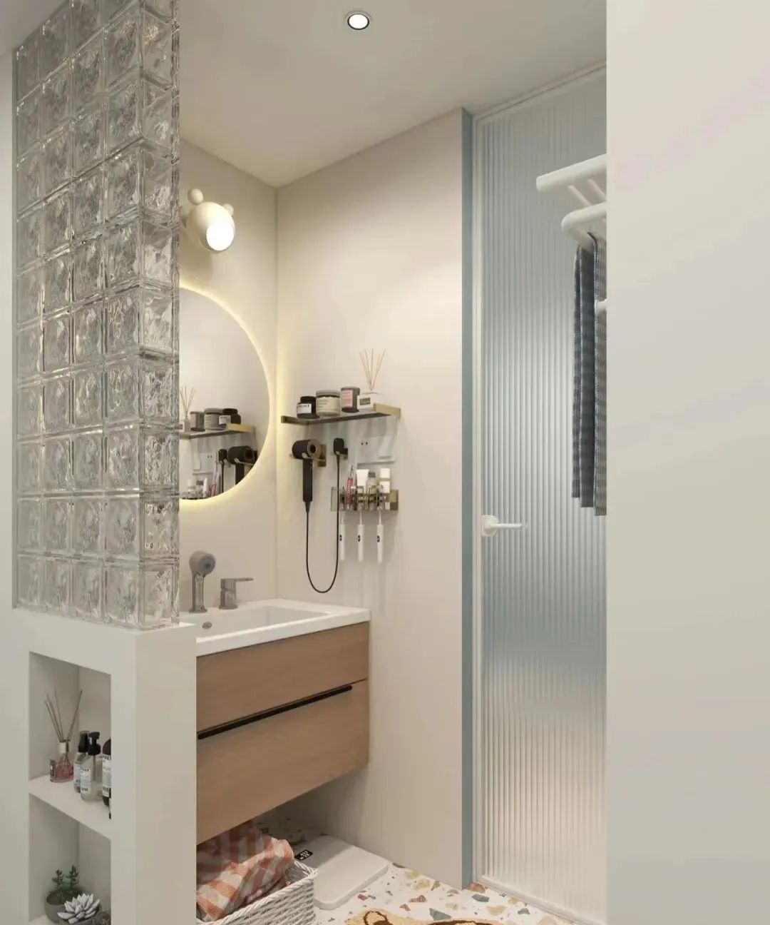 老公坚持卫生间不要洗手台,完工后,不看好的亲戚都前来参观