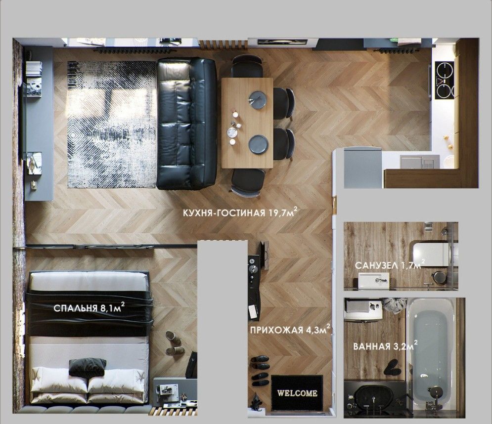 大龄宅男37㎡的小家,全屋高级又有质感,生活平淡却很幸福