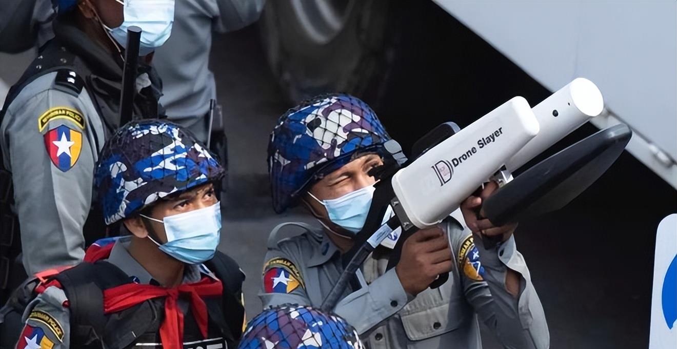 武装|应对抵抗武装大疆无人机威胁，缅军在战场部署中国制造反无人机枪