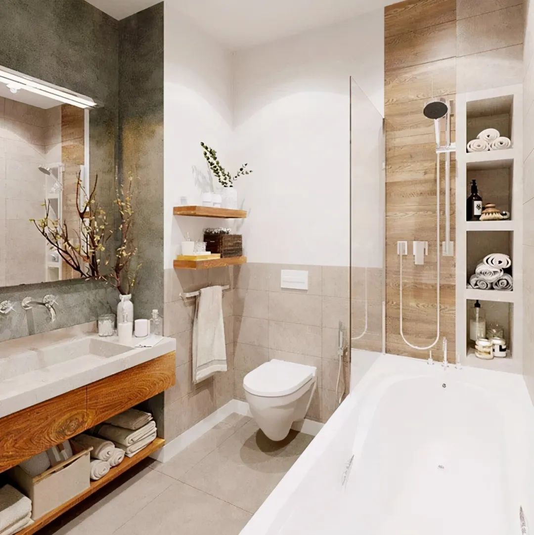 小而美的空间清新淡雅,原木家居真舒适