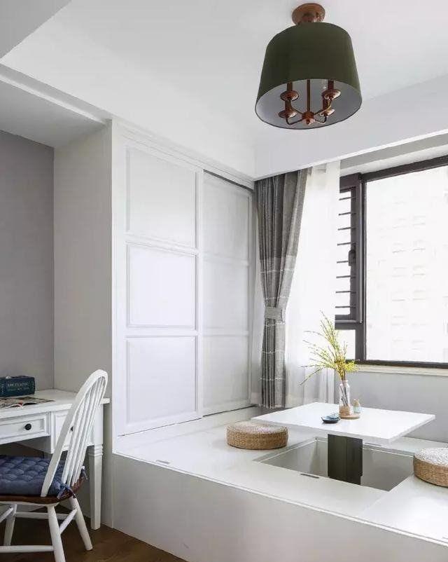 146㎡花40万装成潮流美式风,飘窗榻榻米轮番上阵,太实用了!