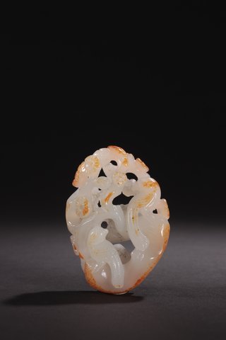 和田玉籽料|旧藏-和田玉籽料“喜上眉梢”挂件