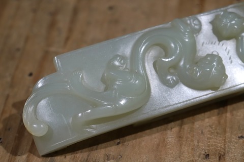 翡翠|舊藏和田玉“螭虎剑璏”