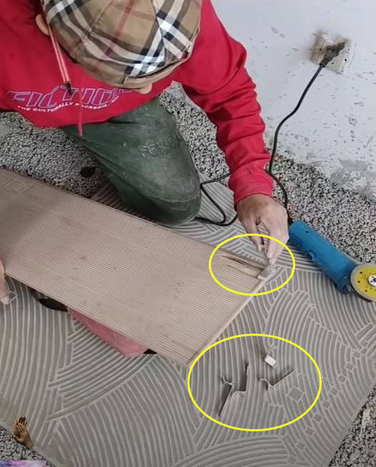 白得个露台很开心,却多个横梁不能砸,瓷砖一贴美观多了!