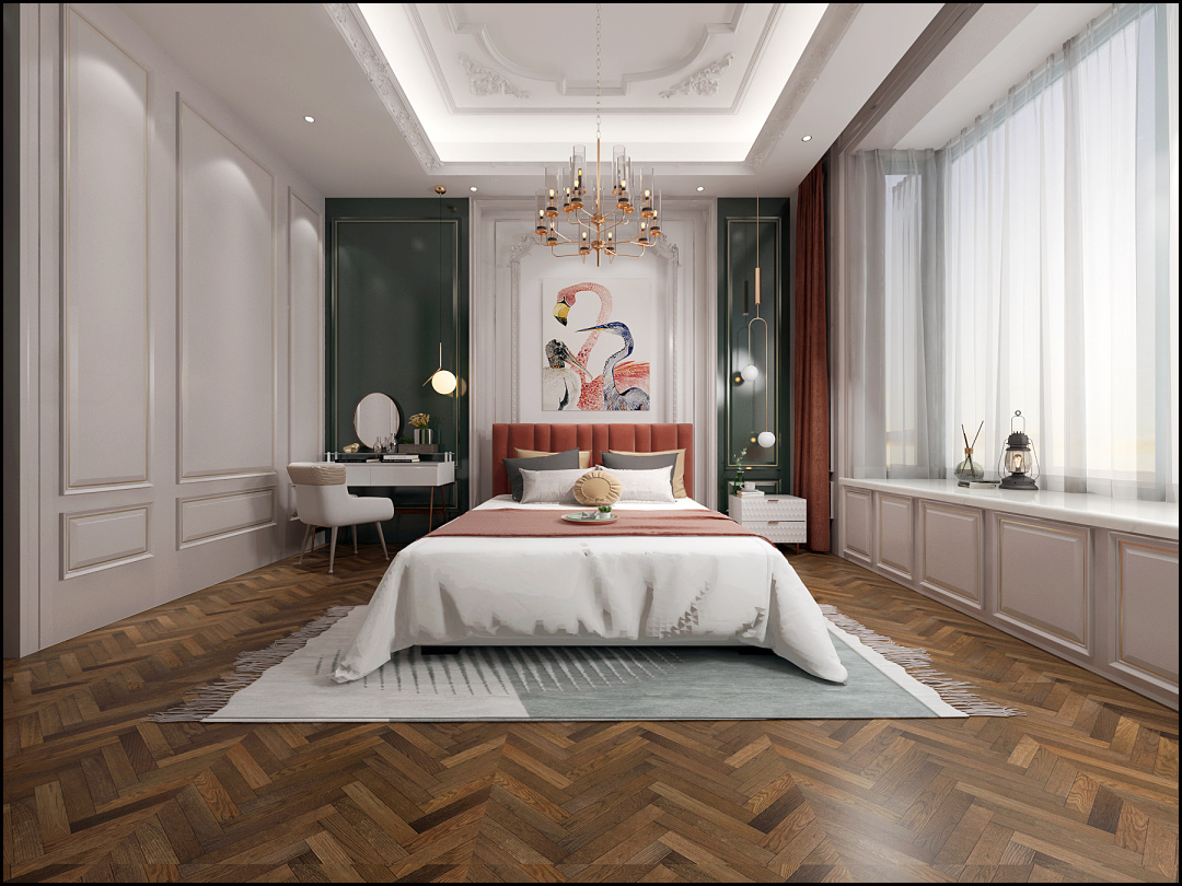 【鲁班装饰】清华海214m2混搭风格花样年华