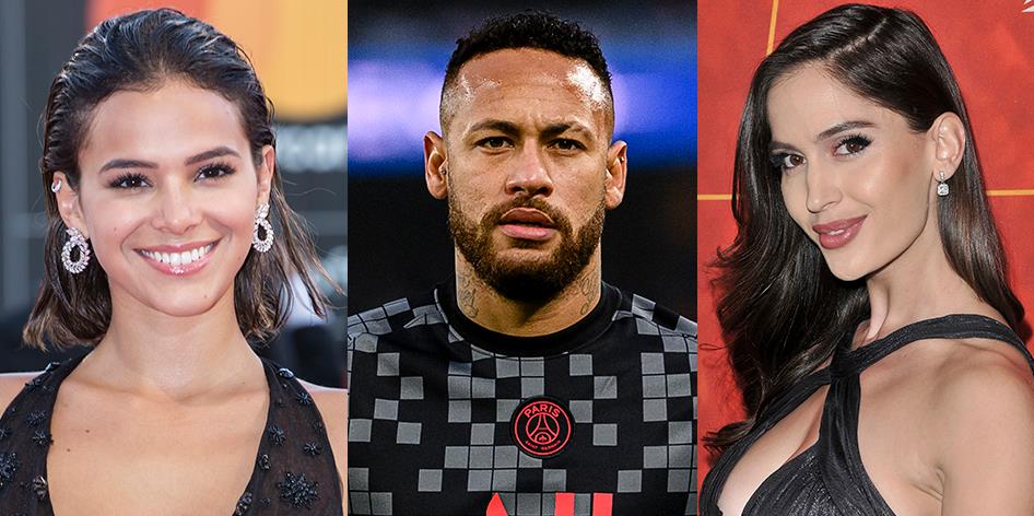 内马尔|内马尔带新女友海滩狂欢，两人都叫布鲁娜，长相神似，身材火辣