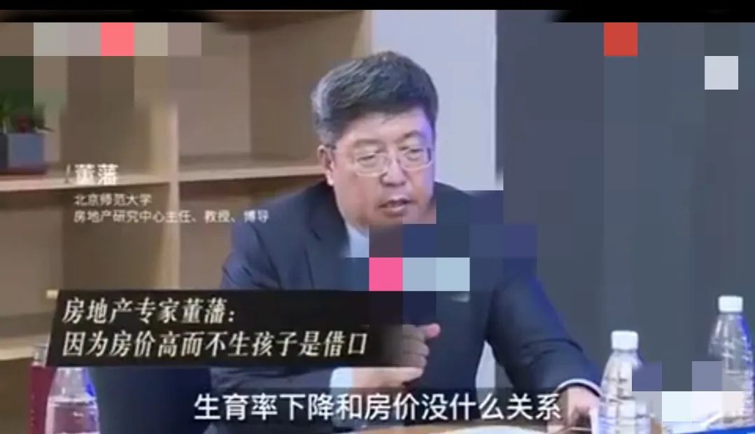 房价|房地产专家董藩:因为房价高而不生孩子都是借口