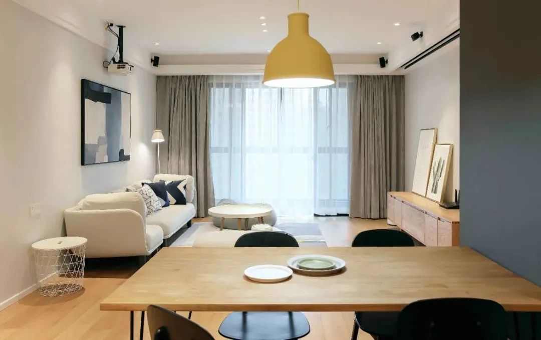 96㎡北欧三居,全屋无主灯设计,完美契合生活习惯