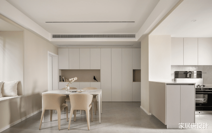 85平的独居室,素雅设计为主更显轻松,满足女主的需求