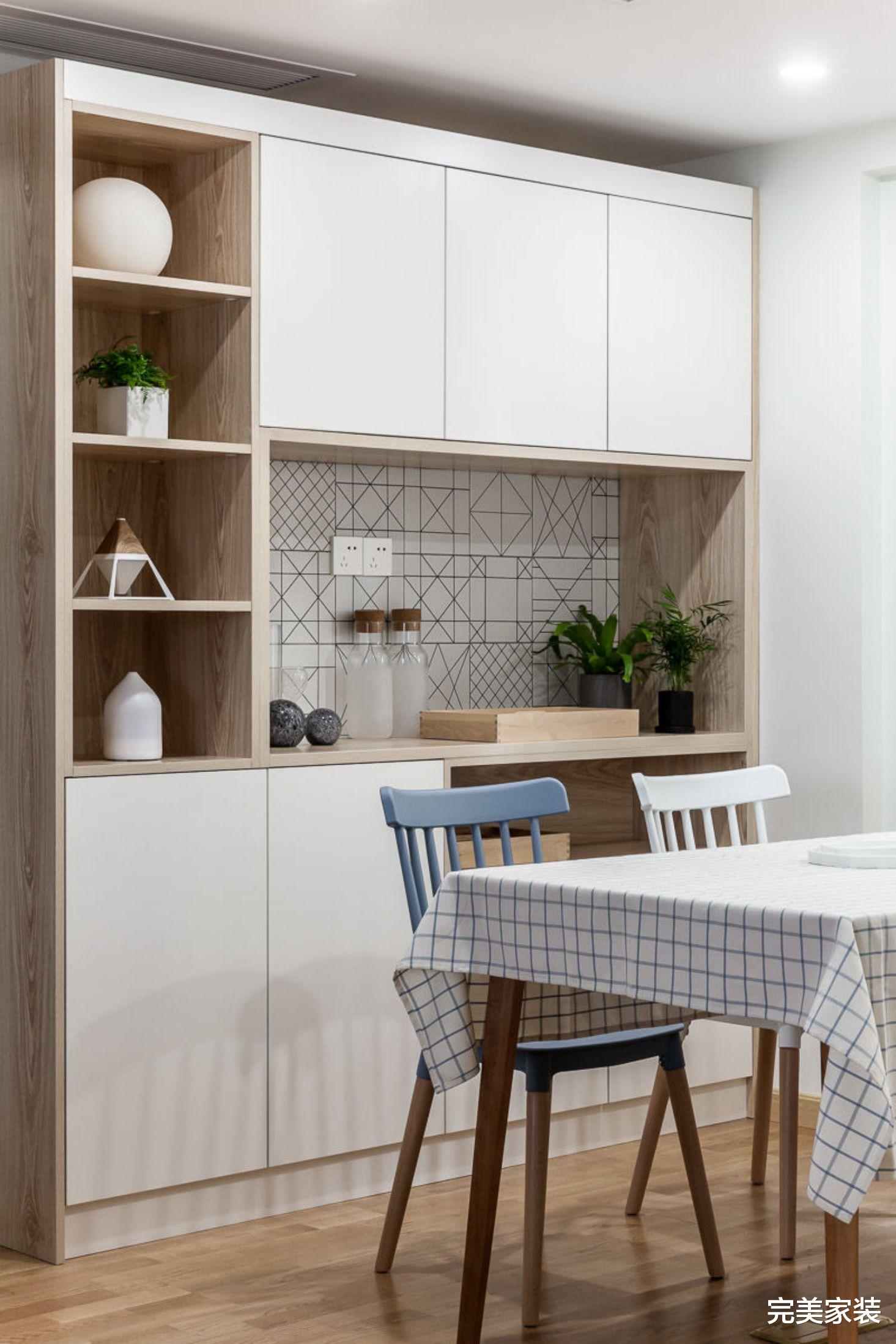 100㎡北欧风二室,休闲理想合二为一,打造一个明媚温柔的家