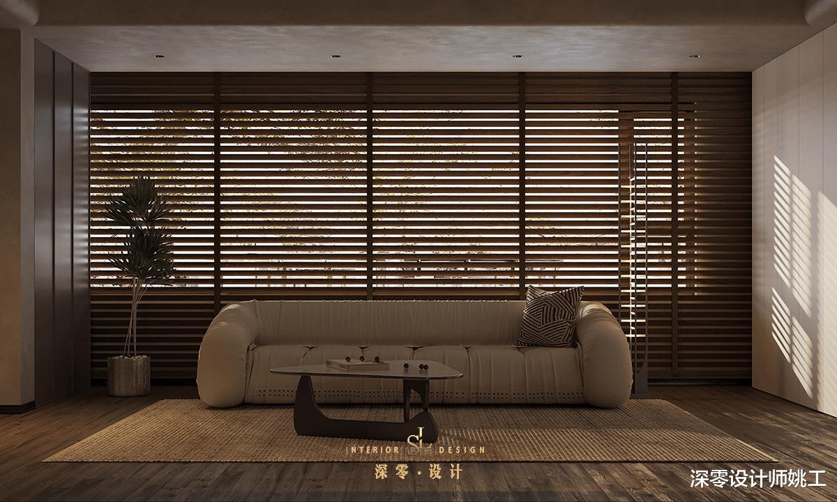 135㎡全屋没一丝俗气!沙发不靠墙与岛台+餐桌并排,完美平衡空间感