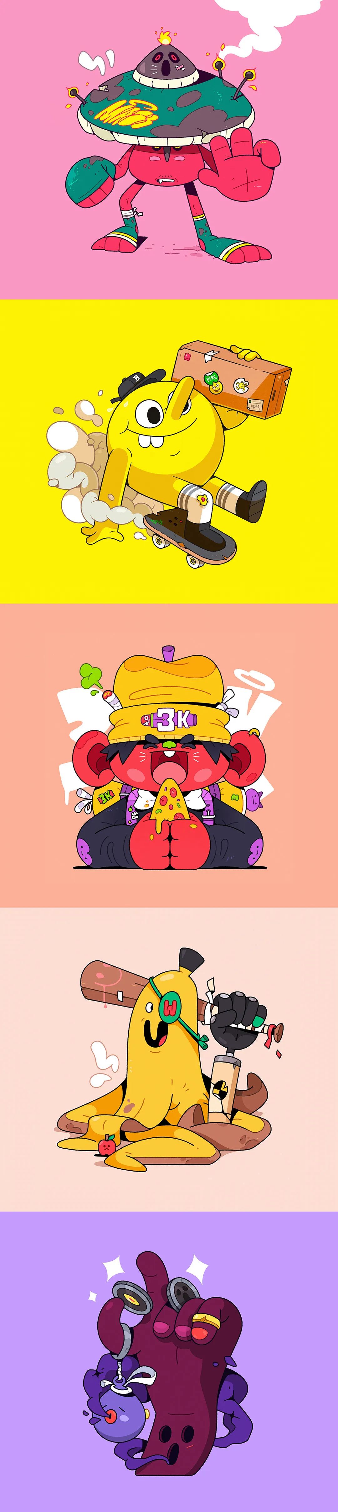 插画设计欣赏!拼想象力