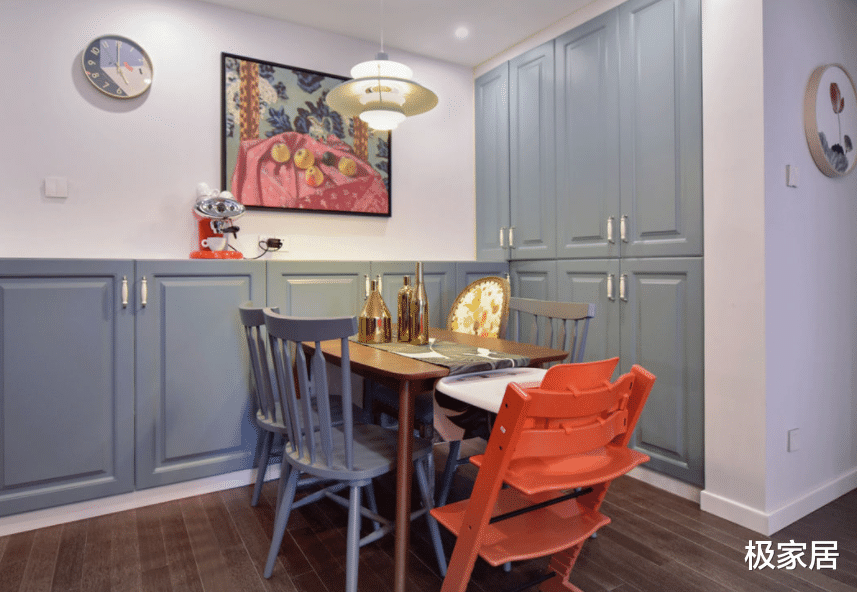 为宝宝打造的小家，开放式厨房处处都有新景象，混搭风好完美