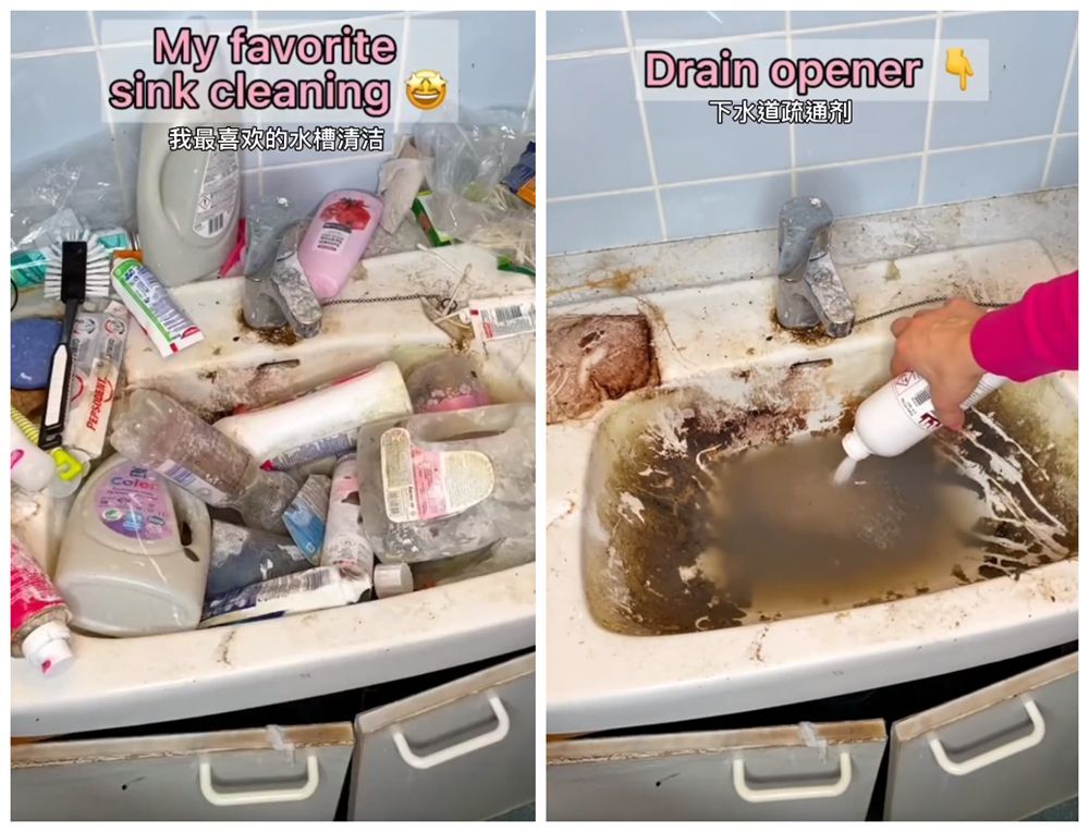 一位“强迫症”姑娘，专挑最脏的厨房清洁打扫，网友：解压治愈