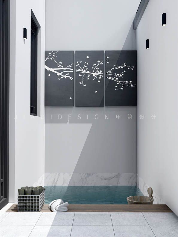 粉墙黛瓦新中式小院,尽显江南韵味