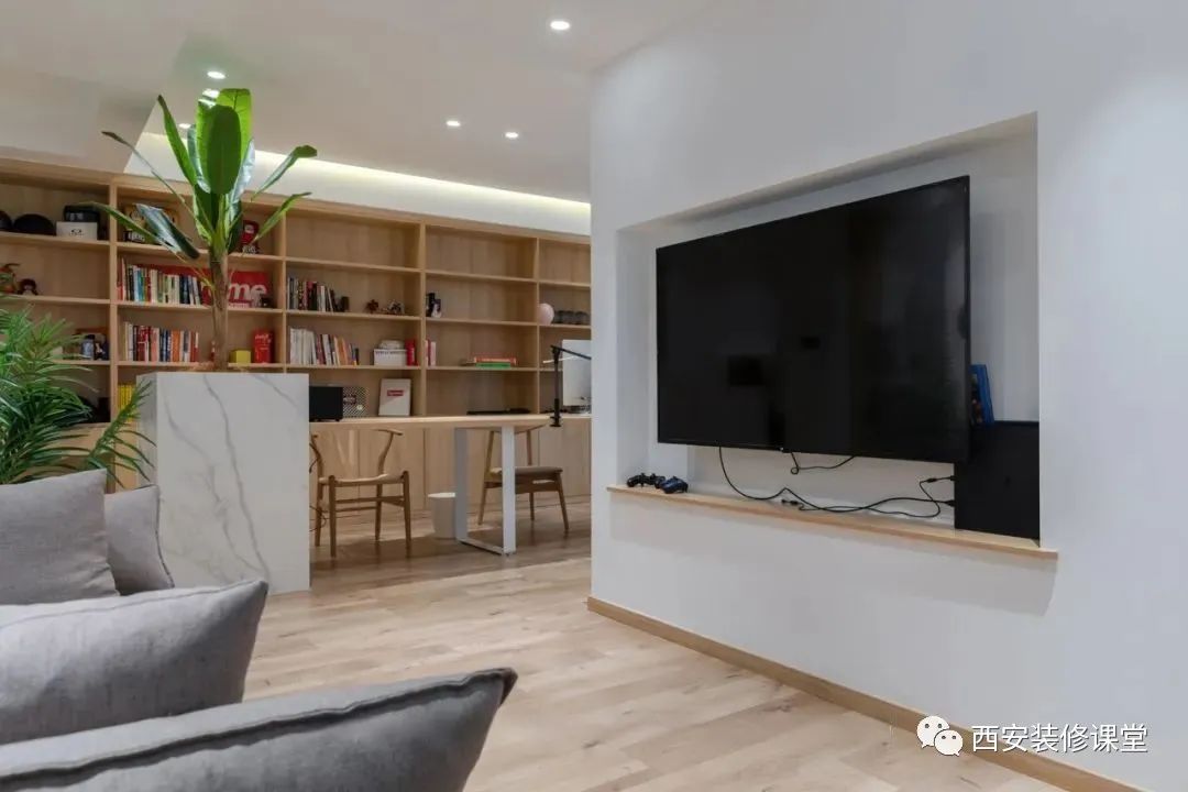 90㎡三室变一室,一人住在家办公,还有三分离卫生间