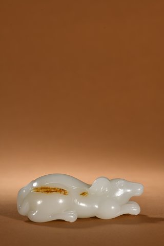 和田玉籽料|和田玉籽料旺财摆件