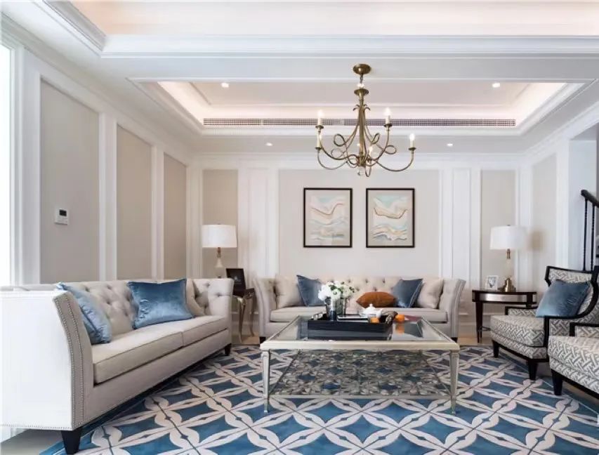 摩登美式风格-500平米常州别墅实景案例