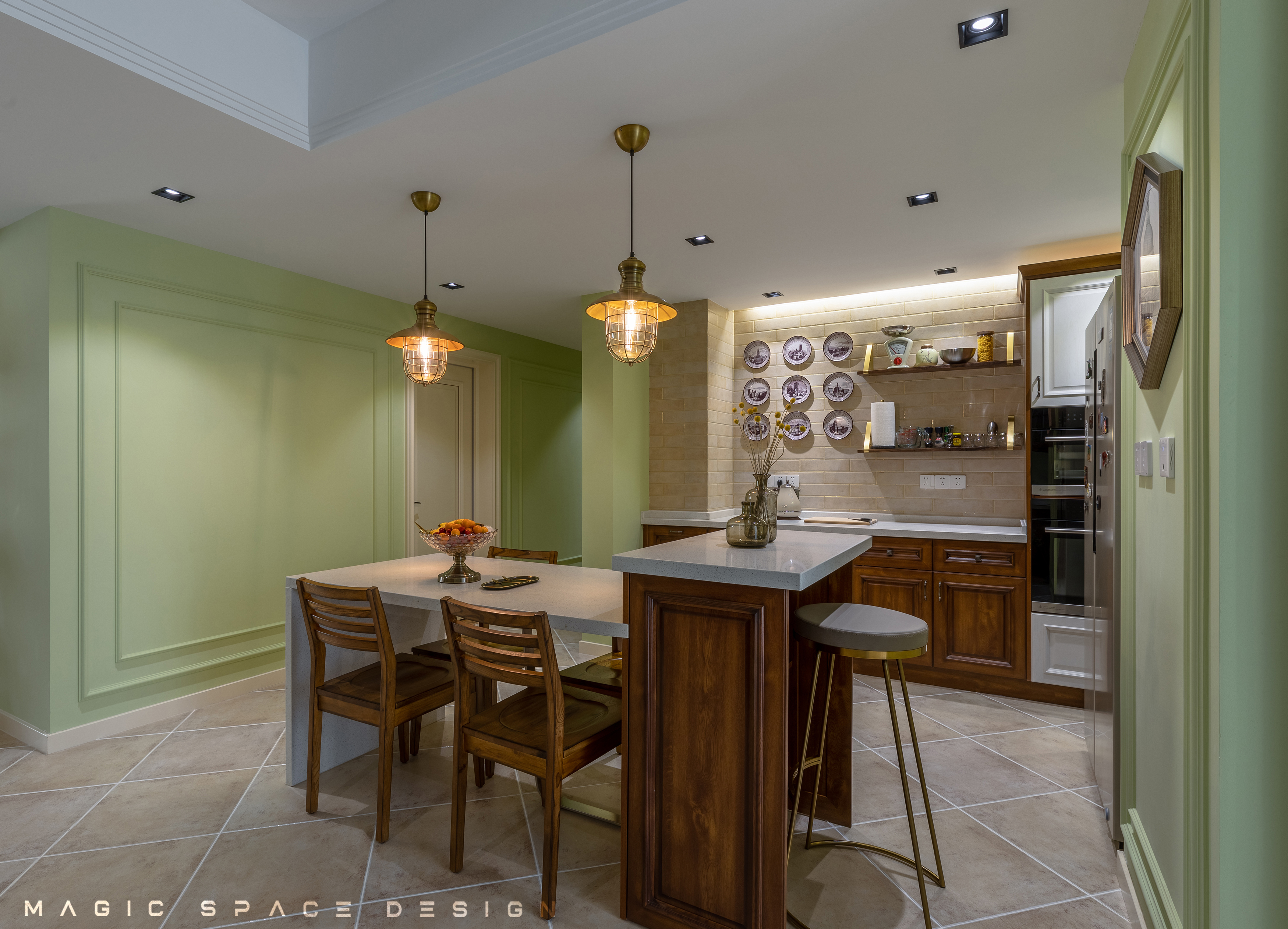 麻吉设计 |168㎡新美式 | 自在思想 独特生活