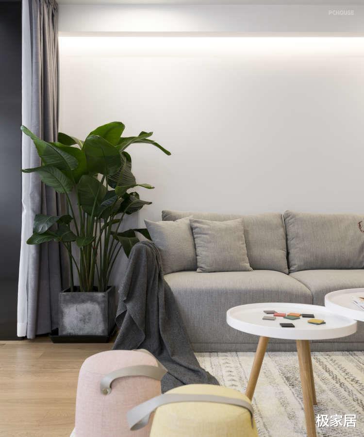 93平的温馨公寓,现代北欧的设计理念,和凌乱说再见