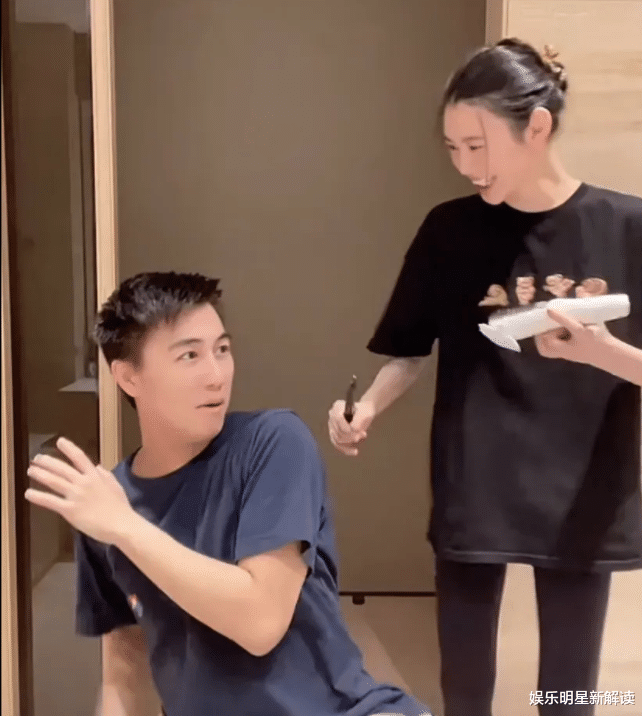 奚梦瑶|奚梦瑶晒居家隔离生活！亲自为何猷君理发，肚子凸起疑怀三胎