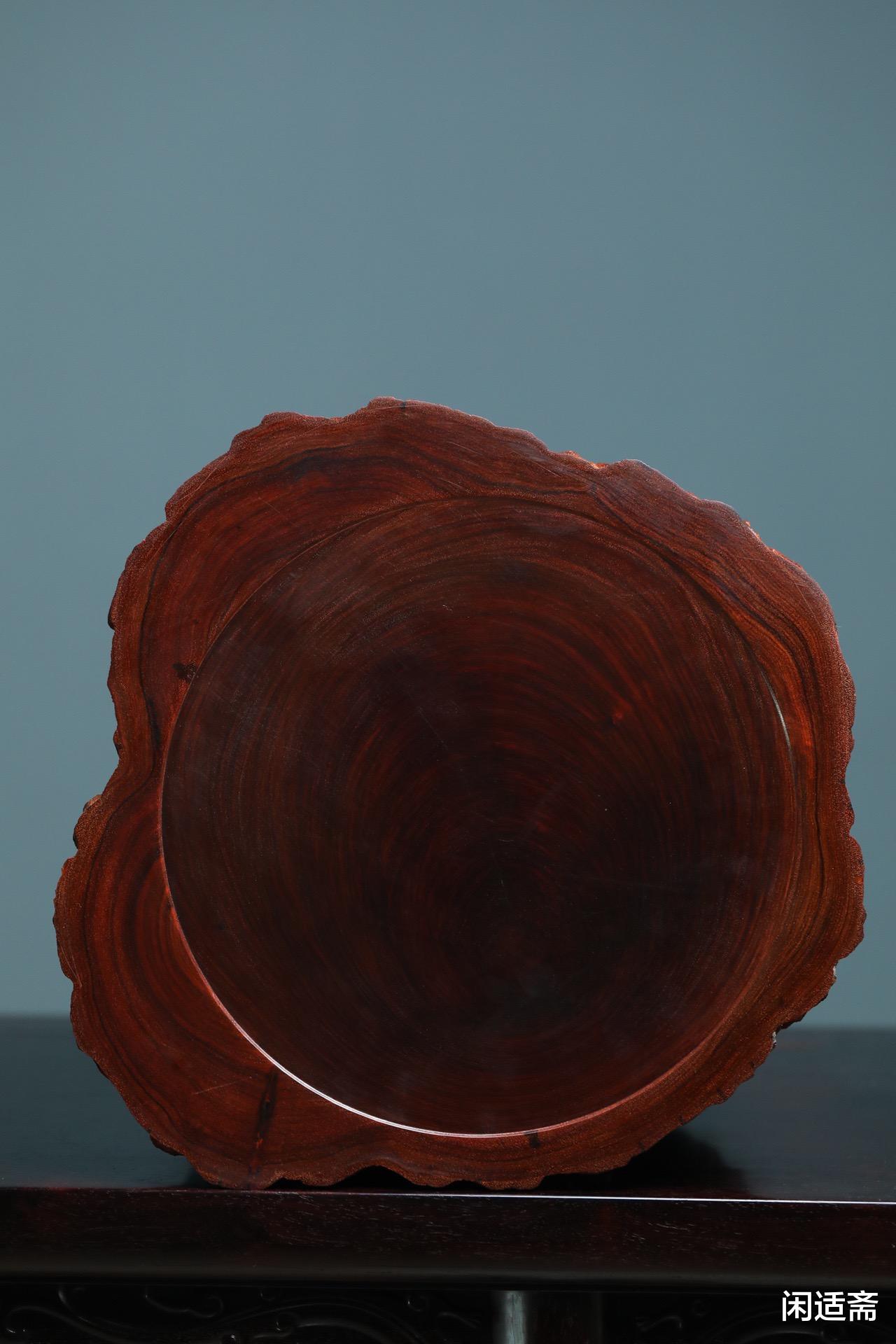 小叶紫檀|茶室清赏，小叶紫檀，满雕灵芝树瘤，大茶仓