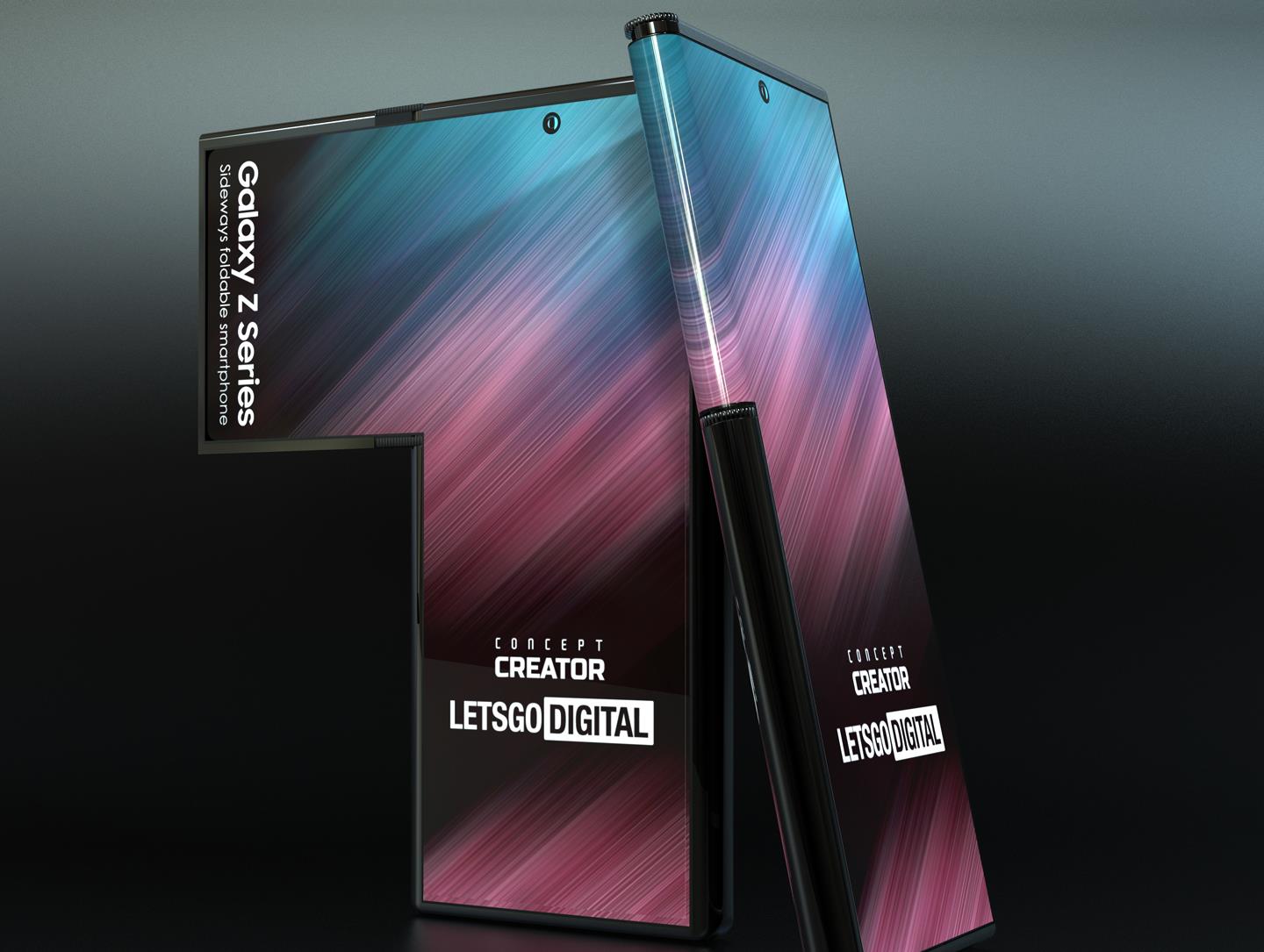 折叠屏|三星折叠屏阵营再添新成员:屏幕展开后手机变成7字形