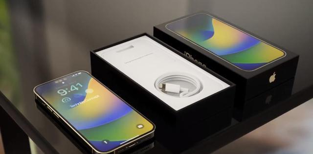 iphone 14 pro max|iPhone14ProMax开箱渲染:奢华金色,巅峰颜值,感叹号屏幕亮眼