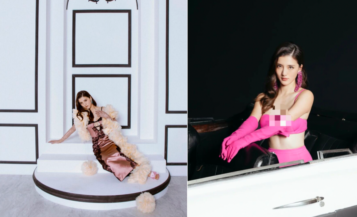 |吴千语与富二代接吻庆生！穿泳装秀性感美背，贴身搂抱一脸甜蜜