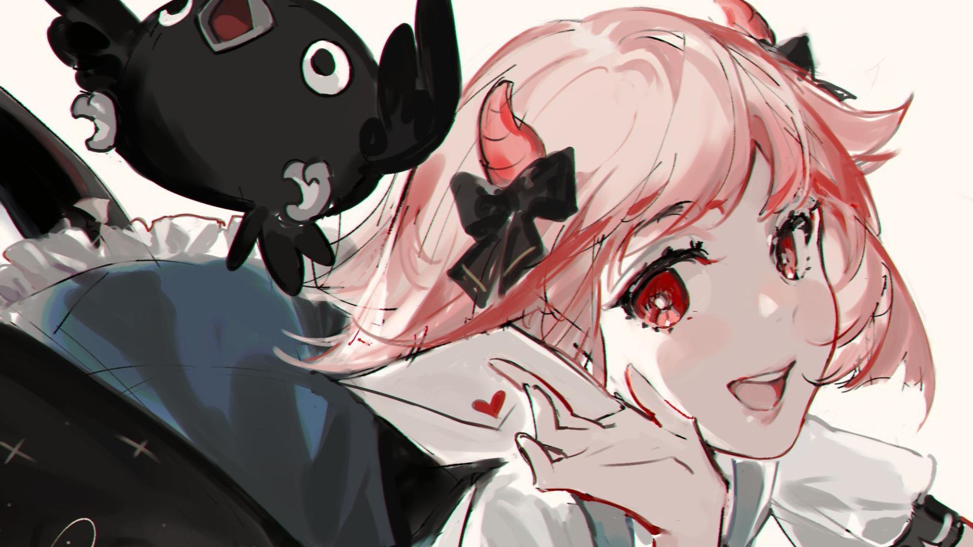 同人|风格浓郁的二次元美少女同人插画，人物就像水晶拼合似的美