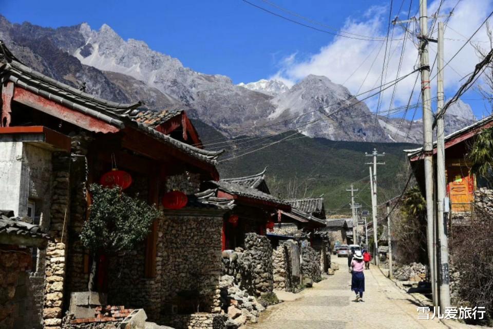 丽江|雪嵩村，玉龙雪山脚下，一个用石头垒起的纳西古村落