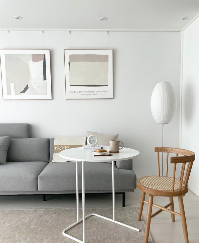 89㎡新房装修没有父母的参与,坚持灰白系搭配,把极简风发挥极致