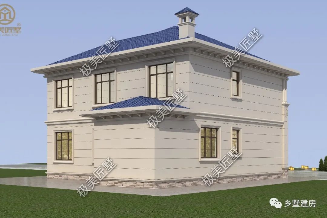 小户型有大格局,10.3X11.5米30万建二层精美欧式,快来带回家