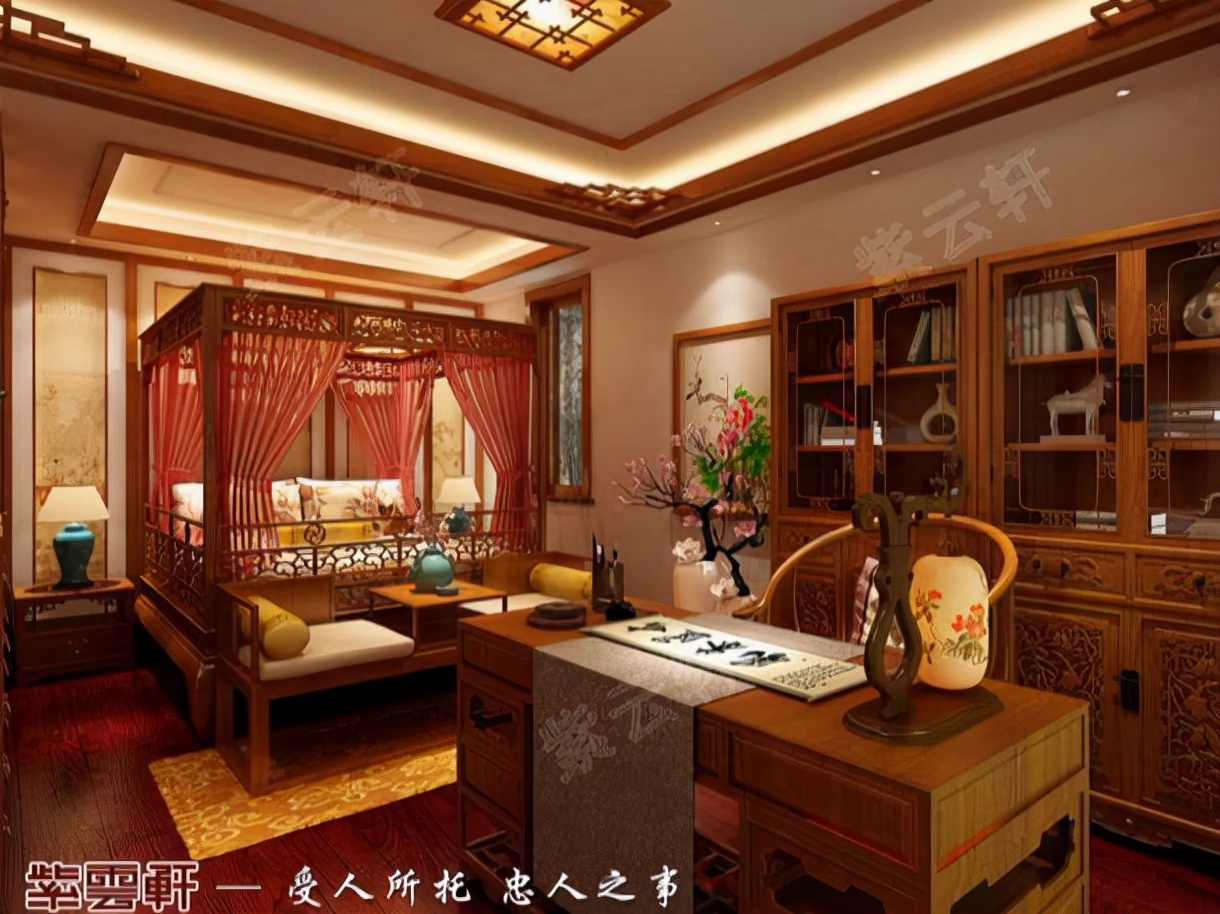 海棠木木作搭配缅花红木家具，这样的中式装修喜欢吗