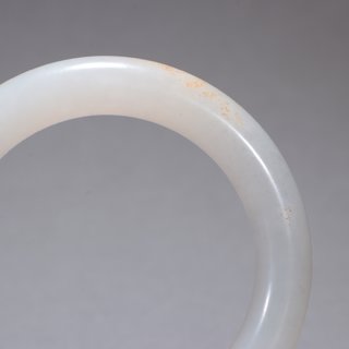 |和田白玉圆条手镯