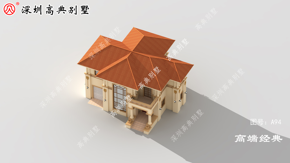 米色罗马柱,与窗户相映衬,通透时尚