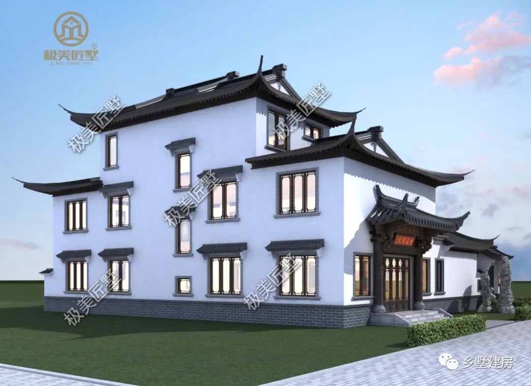 卧室|22.44X23.7米建个带商铺的中式合院，蕴藏典雅大气，传三代不过时