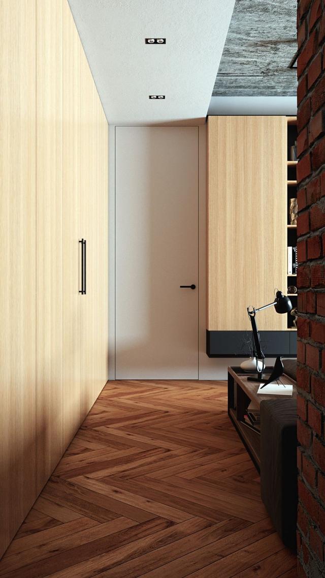 实拍一组现代工业LOFT风格的小户型,装修效果突出品质感,超好看