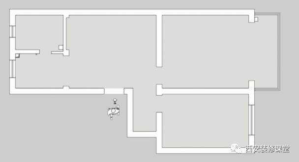 80㎡两室暗厅蜕变，三口之家