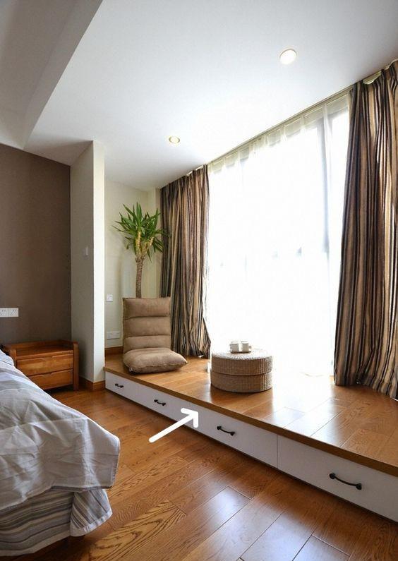 卧室阳台垭口别浪费,在这打造转角书桌、卡座,实用才是王道!