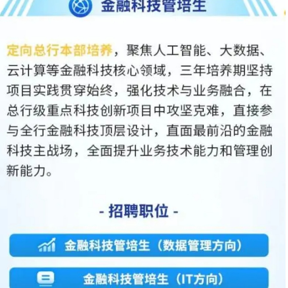 招聘|交通银行招聘管培生，硕士以上学历免笔试，薪资高晋升空间更大
