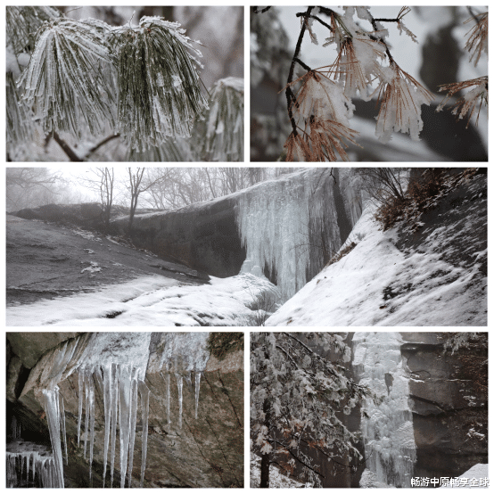 |冬日的宝天曼，银装素裹，分外妖娆，形成了别样的美景！（原创）