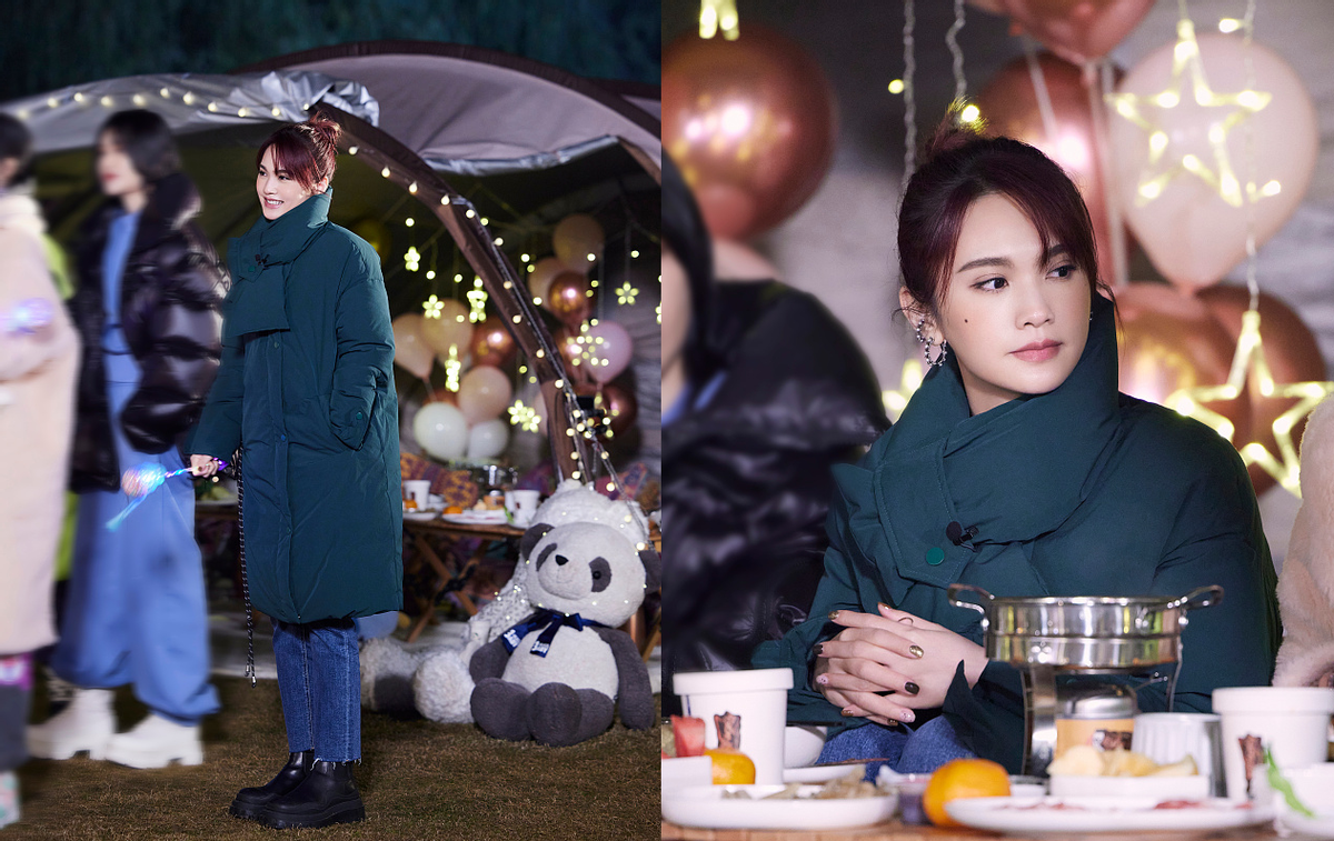 杨丞琳|杨丞琳气质太高级，身穿绿色毛衣打造慵懒感，简约还大气，真美