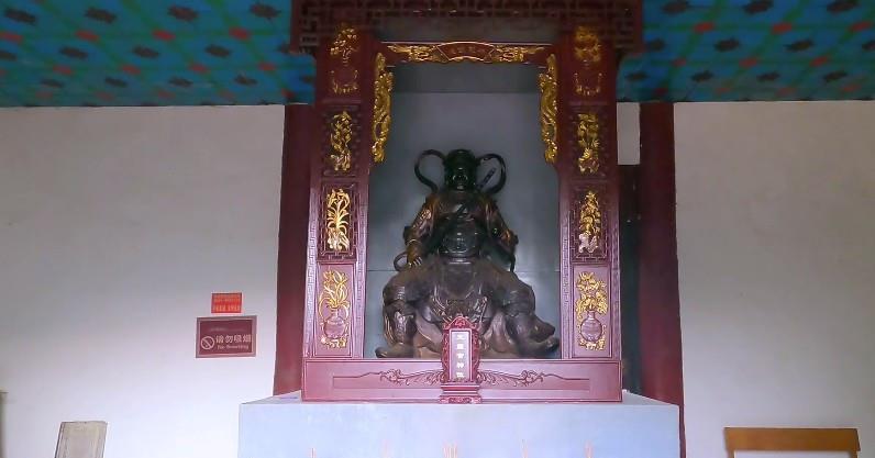 古镇|淮南古镇一座玄帝庙，始建于唐朝，神像由金铜打造