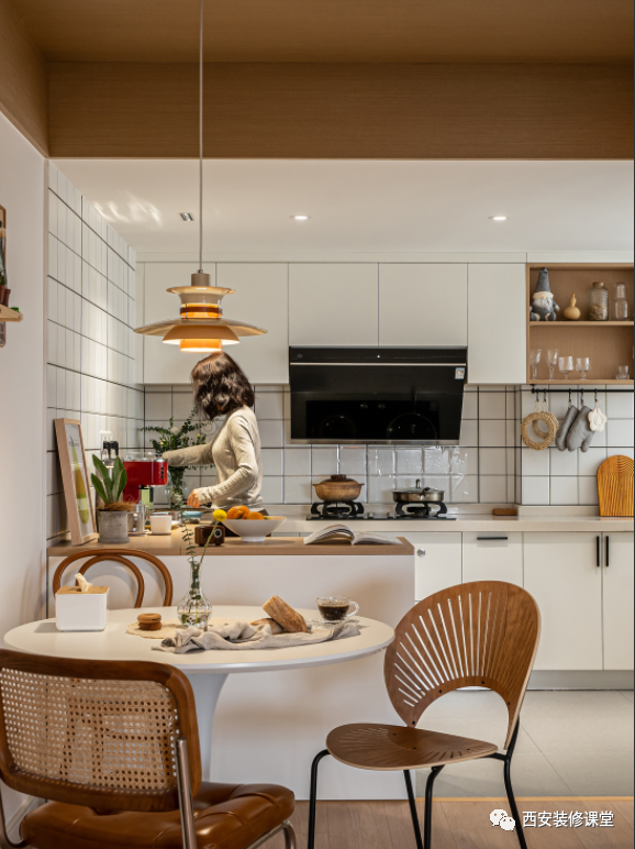 85㎡老房改造日式暖居,还有开放式厨房