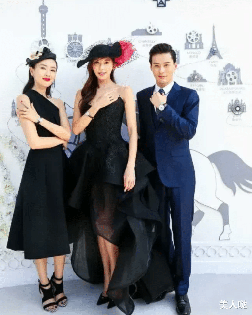 童瑶|当童瑶和林志玲同穿黑裙，原来年龄在气质面前不值一提