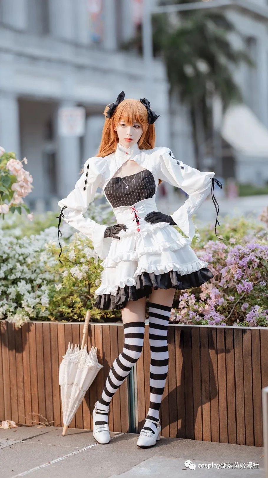 新世纪福音战士|cos：新世纪福音战士白色哥特香香cos正片@猫梨梨